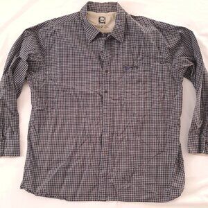 Timberland Plaid Shirt Slate Blue Burgundy Check Long Sleeve XXL TTG